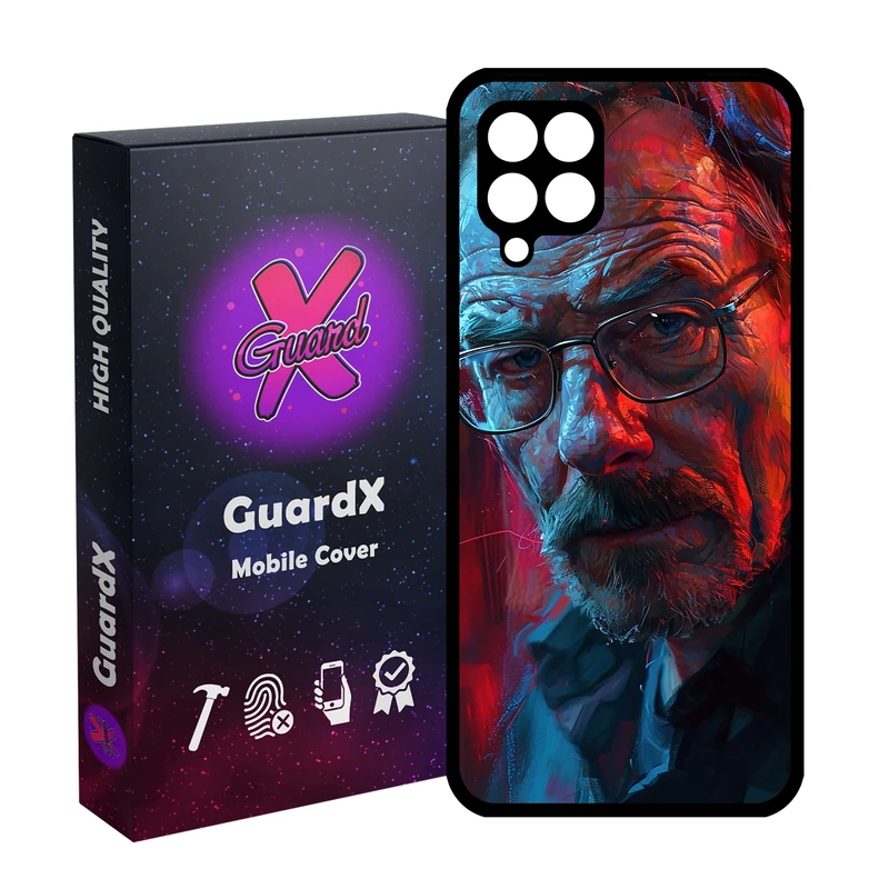 کاور گارد ایکس طرح والتر وایت مدل Glass10755 مناسب برای گوشی موبایل سامسونگ Galaxy A12/M12/F12