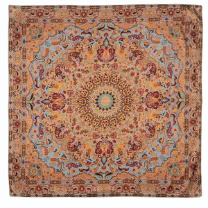 رومیزی ترمه عدل کشمیر مدل باغ بهشت کد TRBSH2