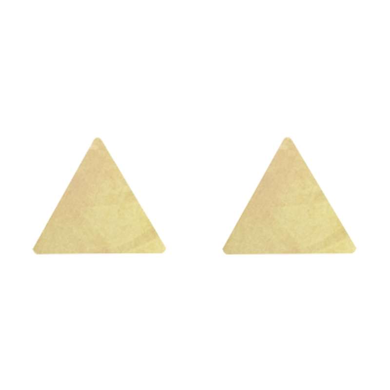 گوشواره طلا 18 عیار زنانه قیراط طرح مثلث کد GH4402