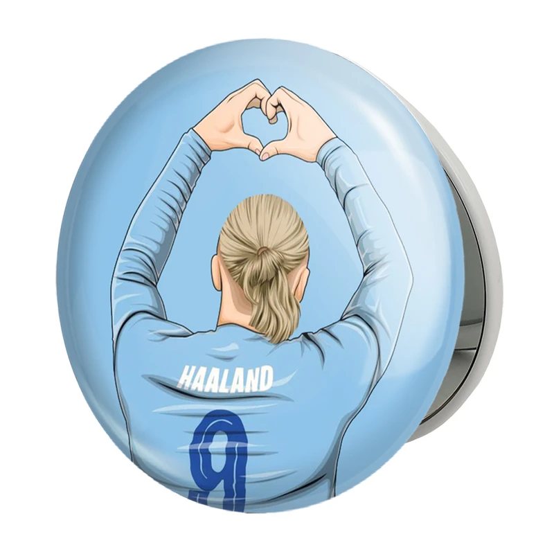 آینه جیبی خندالو طرح ارلینگ هالند (Erling Haaland) مدل تاشو کد 36351