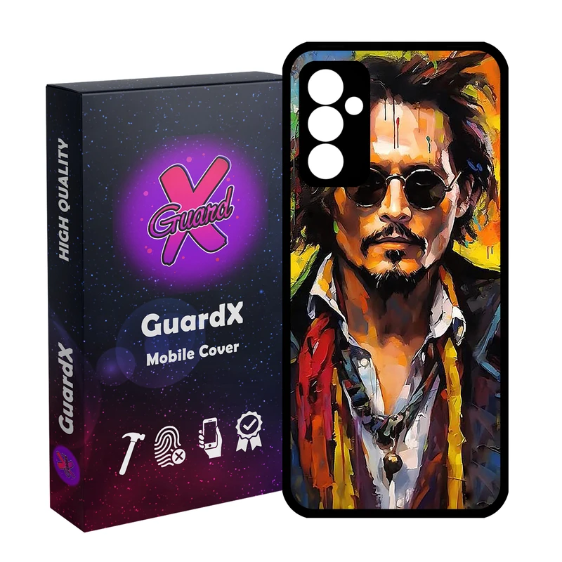 کاور گارد ایکس طرح جانی دپ مدل Glass10758 مناسب برای گوشی موبایل سامسونگ Galaxy A54 / A54 5G