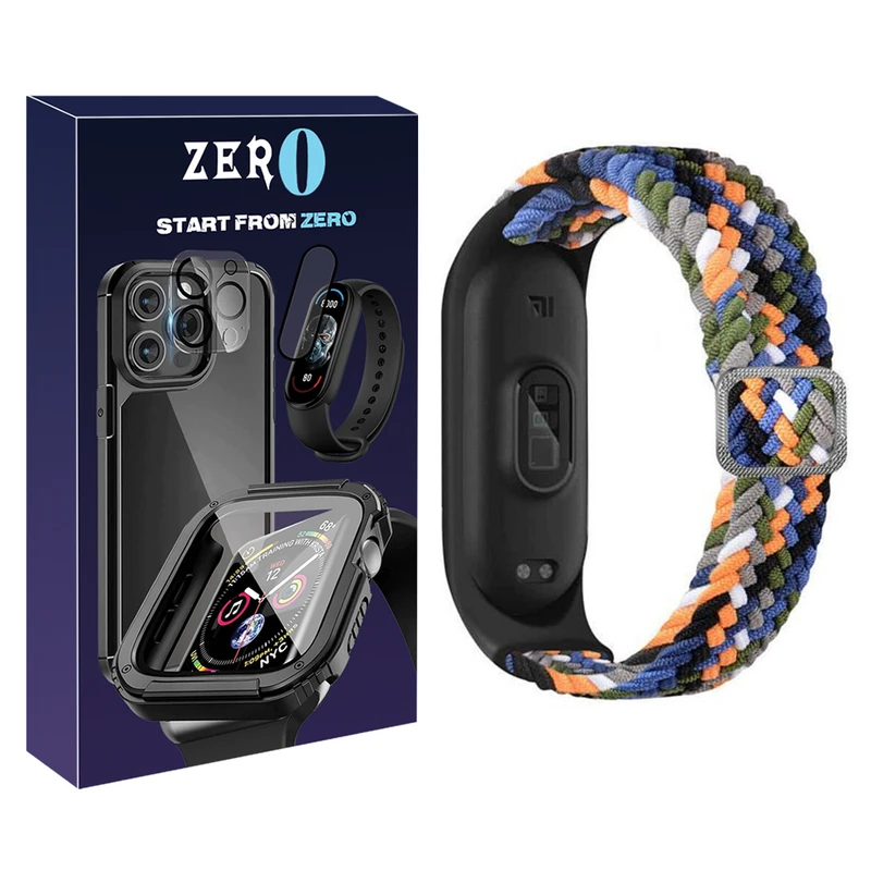 بند زیرو مدل Mixed Braided ZR مناسب برای ساعت هوشمند شیائومی Mi band 7