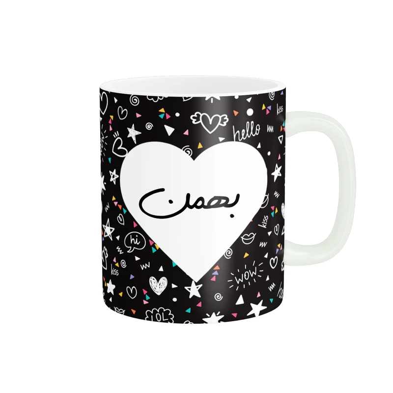 ماگ پاد آفرین مدل تولدی طرح ماه بهمن کادو تولد کد p11359