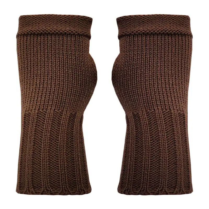 دستکش بافتنی زنانه مدل سیمپل کد ZGS01-BR