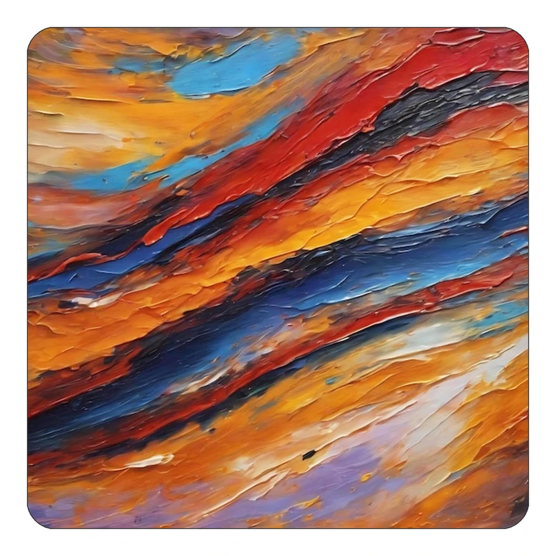 مگنت کاکتی طرح نقاشی رنگ روغن مدل mp69413