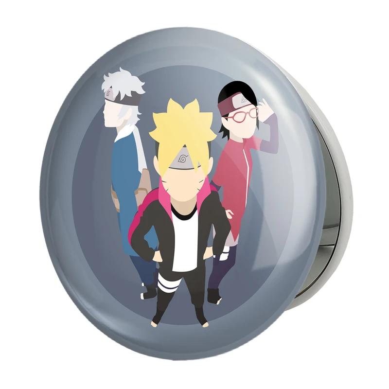 آینه جیبی خندالو طرح میتسوکی بوروتو و سارادا انیمه بوروتو Boruto مدل تاشو کد 15746 