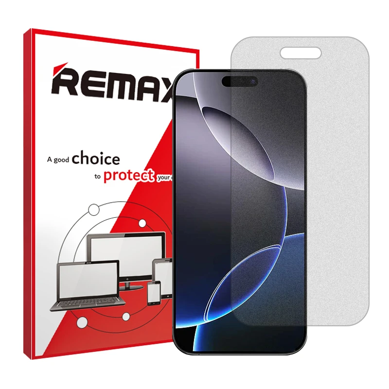 محافظ صفحه نمایش مات ریمکس مدل Resistant مناسب برای گوشی موبایل اپل iPhone 16 Pro Max