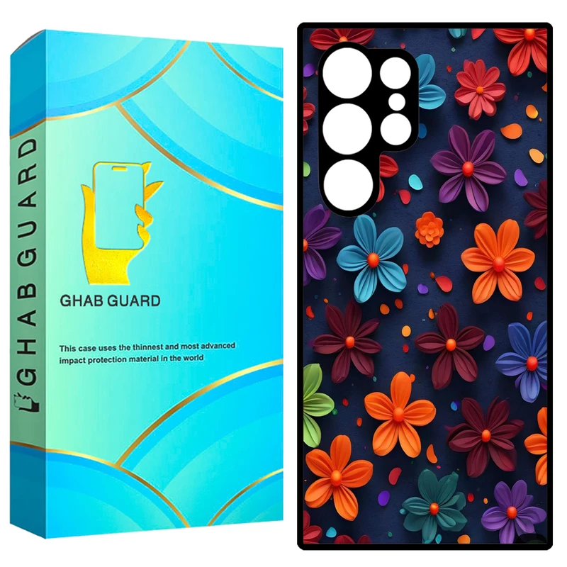 کاور قاب گارد طرح گل گلی مدل GCHPS23U مناسب برای گوشی موبایل سامسونگ Galaxy S23 Ultra 5G  