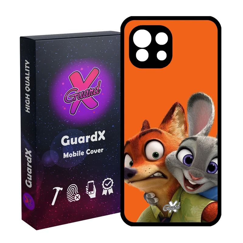 کاور گارد ایکس طرح Zootopia مدل Glass10047 مناسب برای گوشی موبایل شیائومی Mi 11 Lite