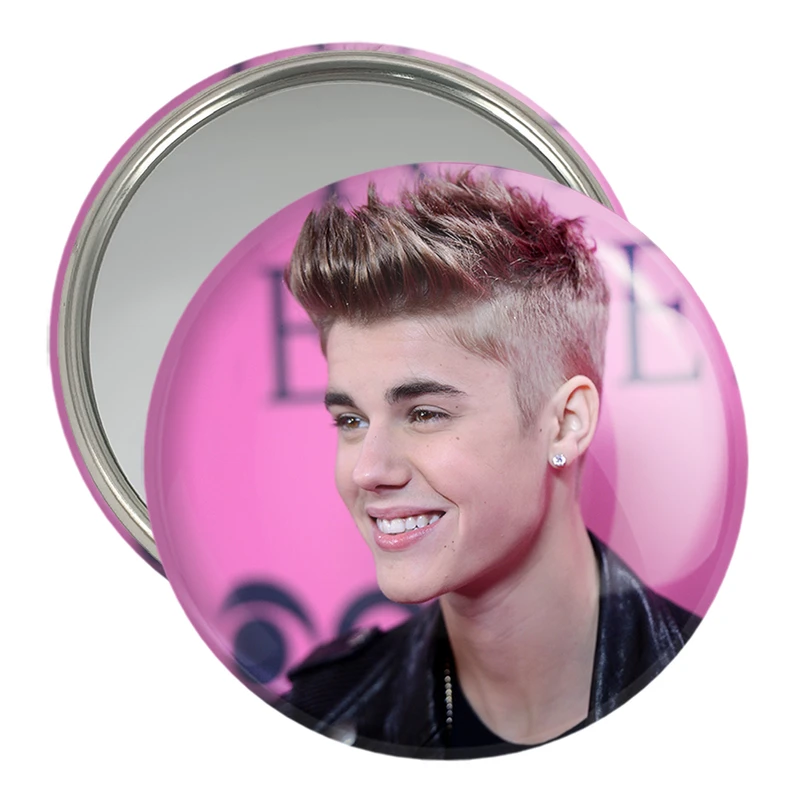 آینه جیبی خندالو مدل جاستین بیبر Justin Bieber  کد 2695