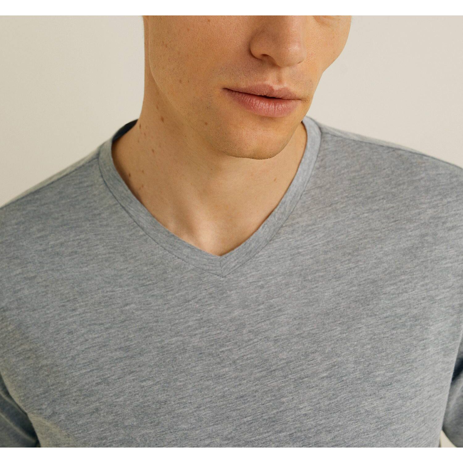 تی شرت آستین کوتاه مردانه مانگو مدل GR531CHEV -  - 6