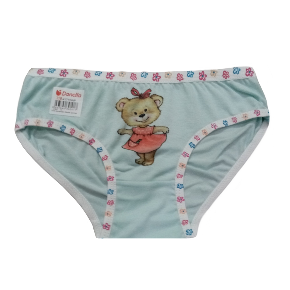 شورت دخترانه مدل خرس رنگ سبز