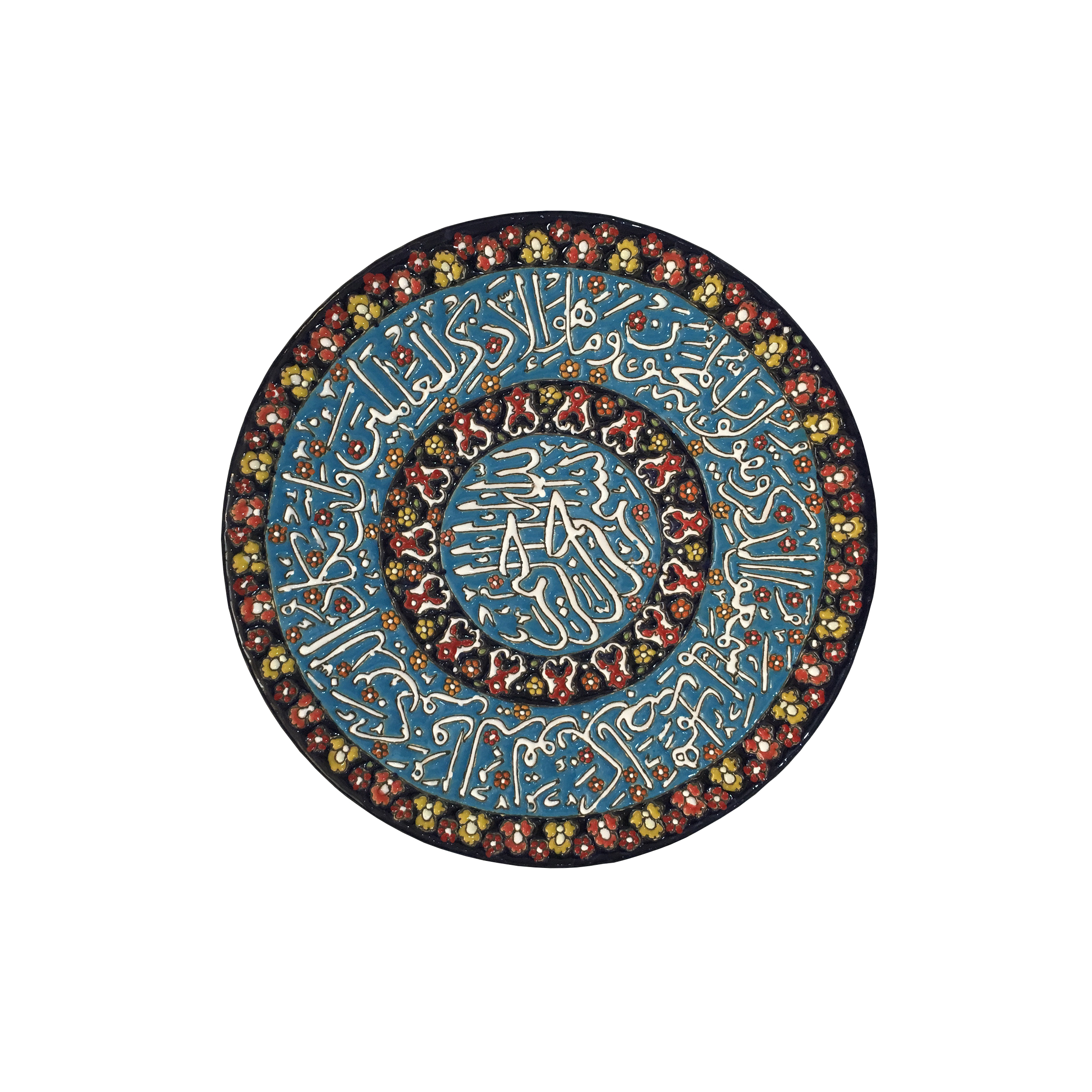 بشقاب میناکاری طرح وان یکاد کد 0004