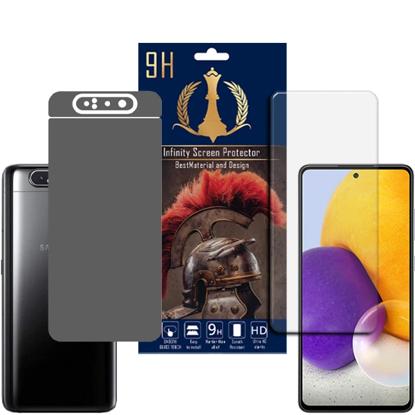 برچسب پوششی اینفینیتی مدل PRO MAX مناسب برای گوشی موبایل سامسونگ Galaxy A80 به همراه محافظ صفحه نمایش