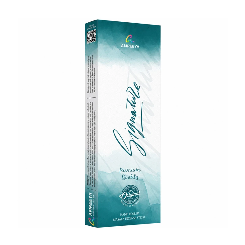 عود دست‌ساز آمریا مدل سیگنیچر امضا SIGNATURE رایحه جنگل بسته 25 عددی