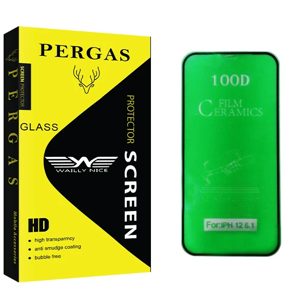 محافظ صفحه نمایش وایلی نایس مدل Pergas Glass مناسب برای گوشی موبایل اپل iPhone 12 Pro