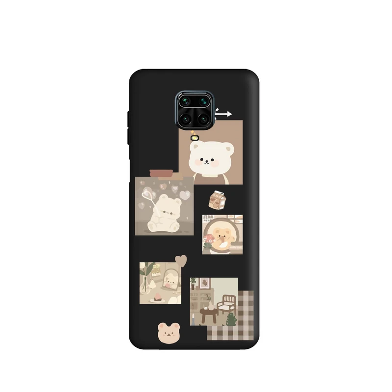 کاور قاب گوشی طرح قاب عکس خرسی کد k1225 مناسب برای گوشی موبایل شیائومی Redmi Note 9S / Redmi Note 9 Pro