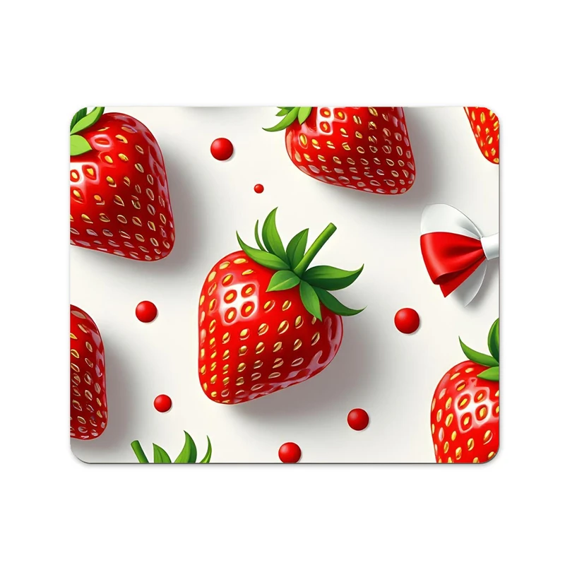 ماوس پد پاد آفرین طرح توت فرنگی کد 449 سایز 19*24 سانتی متر