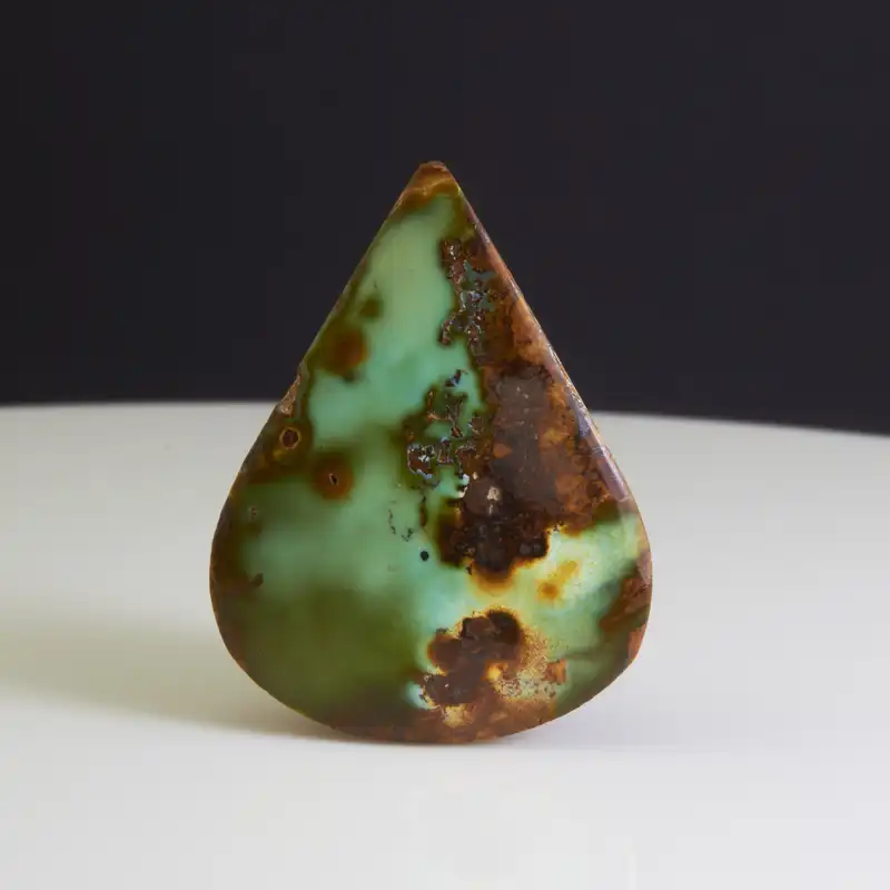 سنگ فیروزه مدل نیشابوری شجری کد AJ5