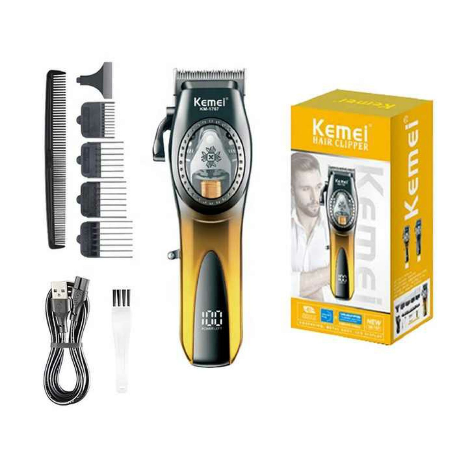 ماشین اصلاح موی سر و صورت شارژی کیمی مدل KM-1767 -  - 4