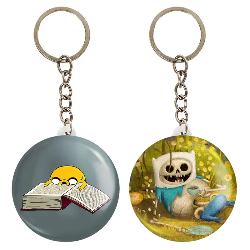 جاکلیدی خندالو مدل فین و جیک وقت ماجراجویی Adventure Time کد 2085420860 مجموعه 2 عددی