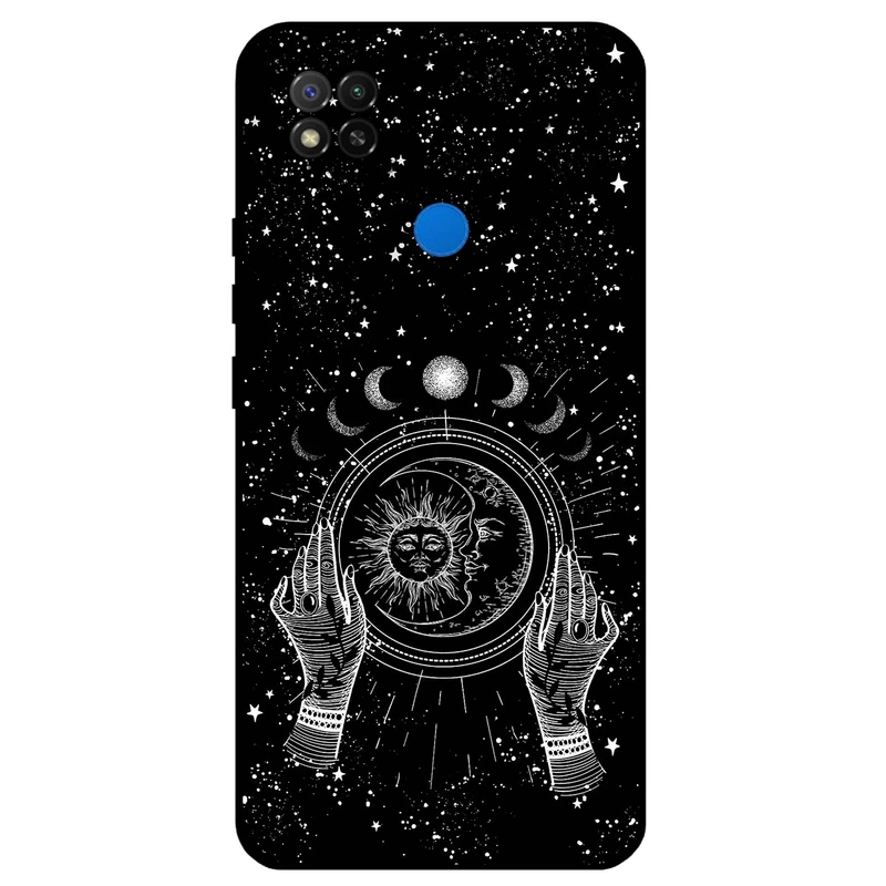 کاور مگافون طرح ماه و خورشید مدل 1892 مناسب برای گوشی موبایل شیائومی Redmi 9C / 9C NFC