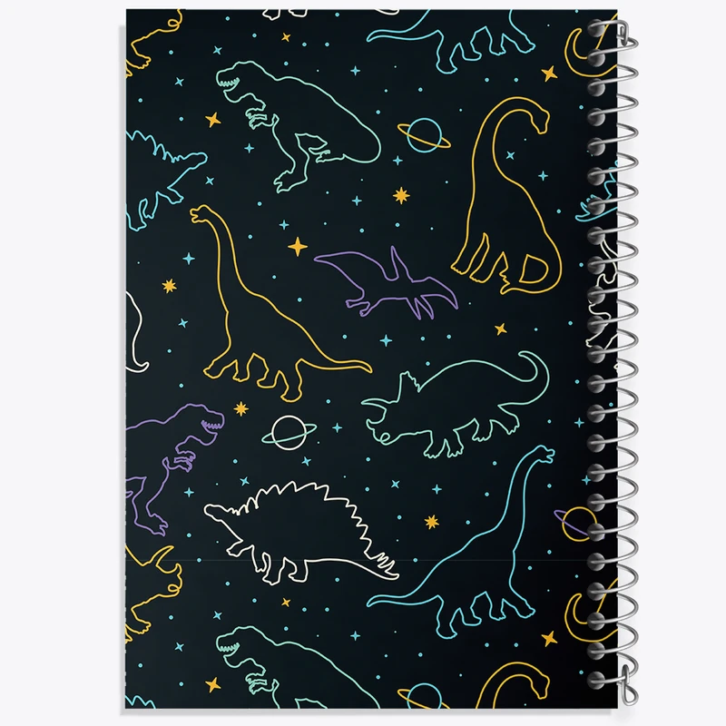 دفتر شطرنجی 50 برگ خندالو مدل دایناسور کد N517