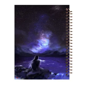 دفتر مشق 60 برگ طرح کهکشان مدل دخترانه کد M279