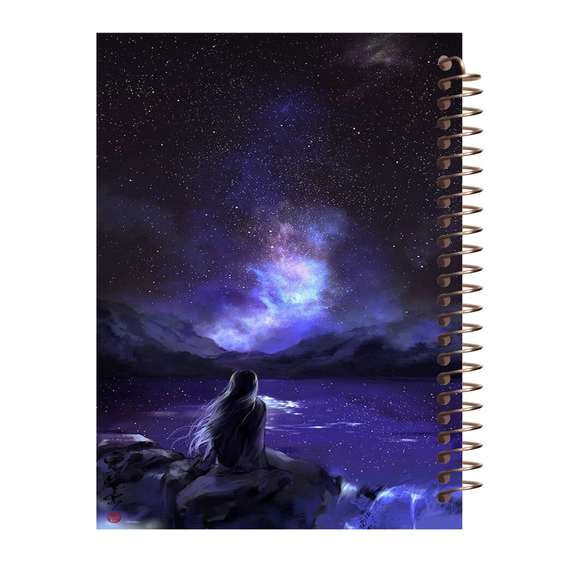 دفتر مشق 60 برگ طرح کهکشان مدل دخترانه کد M279