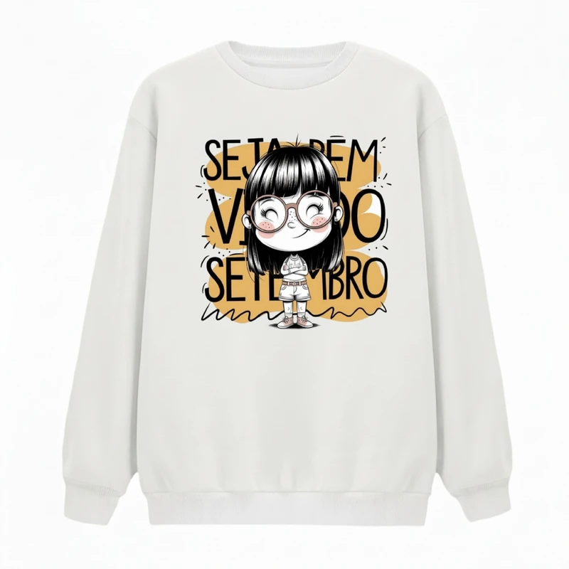 سویشرت زنانه مدل دخترک عینکی کد v7 