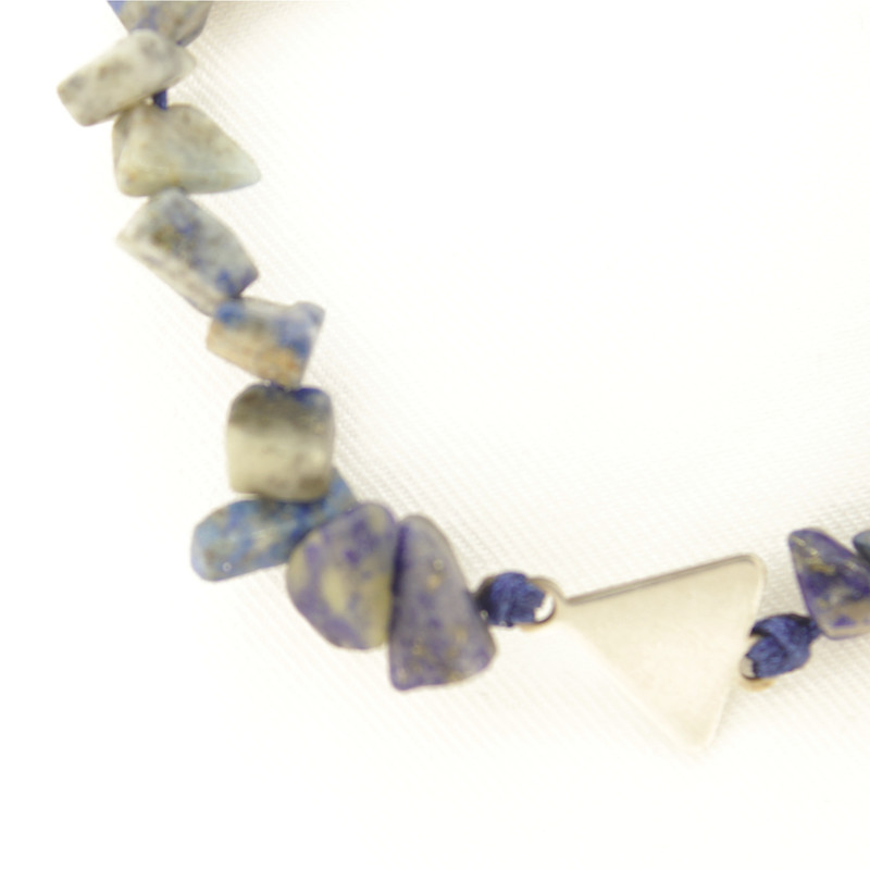 دستبند نقره زنانه مدل لاجورد