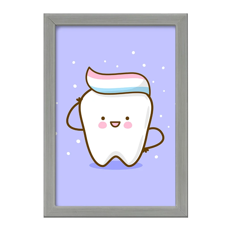 تابلو خندالو طرح دندان و دندان پزشکی کودکانه کد 36725