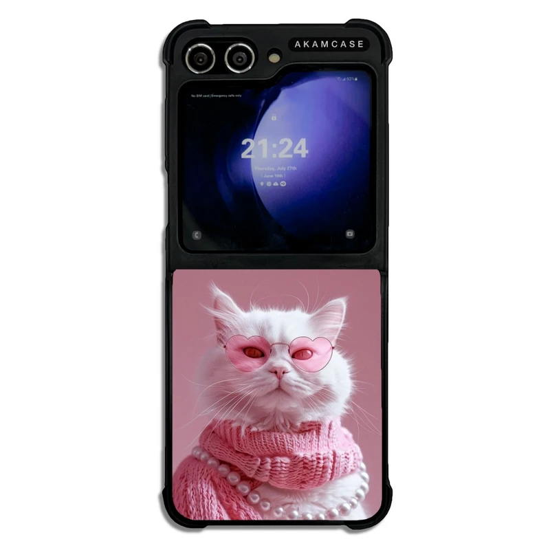 کاور آکام مدل AMC-WSGZFLIP5-CATS-45 مناسب برای گوشی موبایل سامسونگ Galaxy Z Flip 5