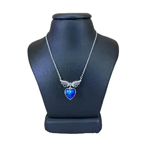 گردنبند نقره زنانه سواروسکی مدل بال و قلب کد 300024