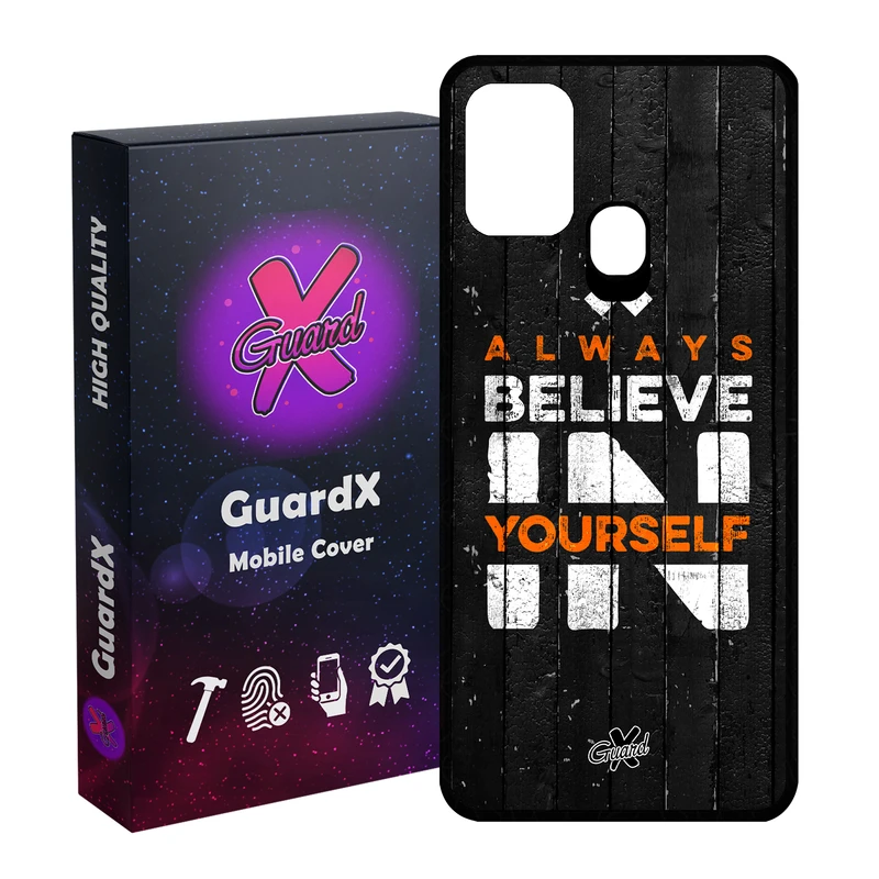 کاور گارد ایکس طرح Text مدل Glass10167 مناسب برای گوشی موبایل سامسونگ Galaxy M31 / M31 Prime / F41