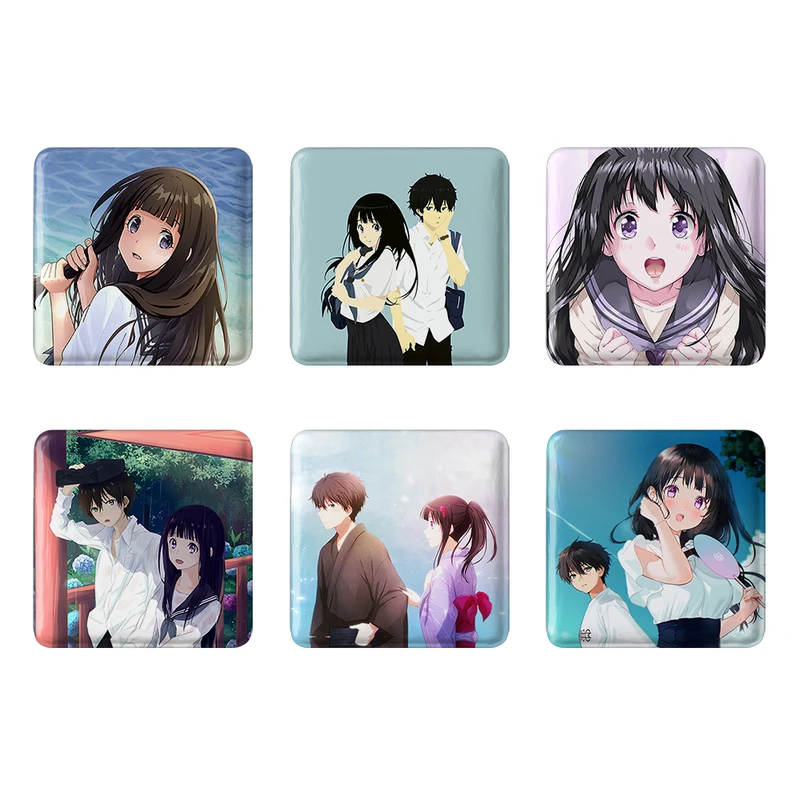 مگنت خندالو طرح انیمه هیوکا Hyouka کد 923A مجموعه 6 عددی
