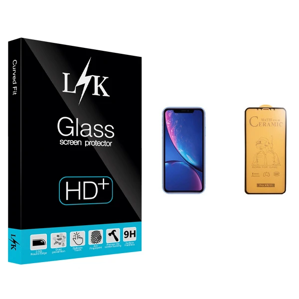 محافظ صفحه نمایش سرامیکی ال کی مدل +LITE مناسب برای گوشی موبایل اپل iPhone XR