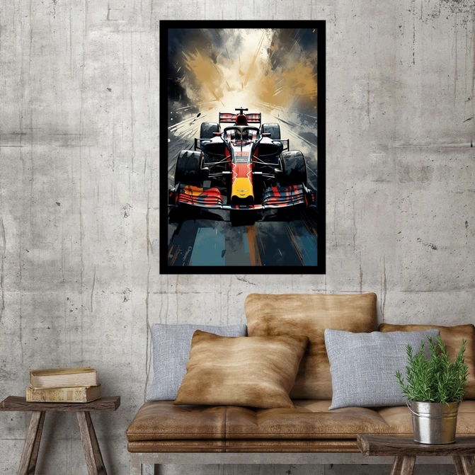 تابلو نوری بکلیت طرح ماشین مسابقه رالی مدل B-MID-17370