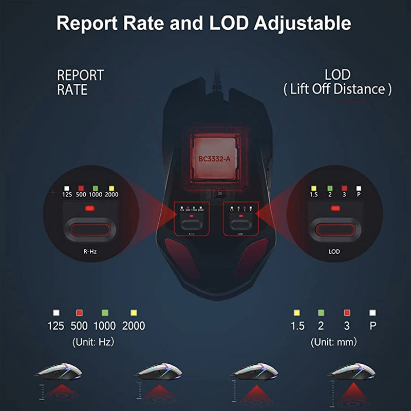 ماوس مخصوص بازی بلادی مدل W_6O_MAX_RGB_ ACTIVATED