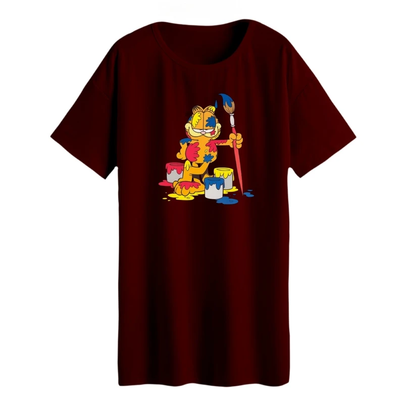 تی شرت لانگ زنانه مدل گارفیلد