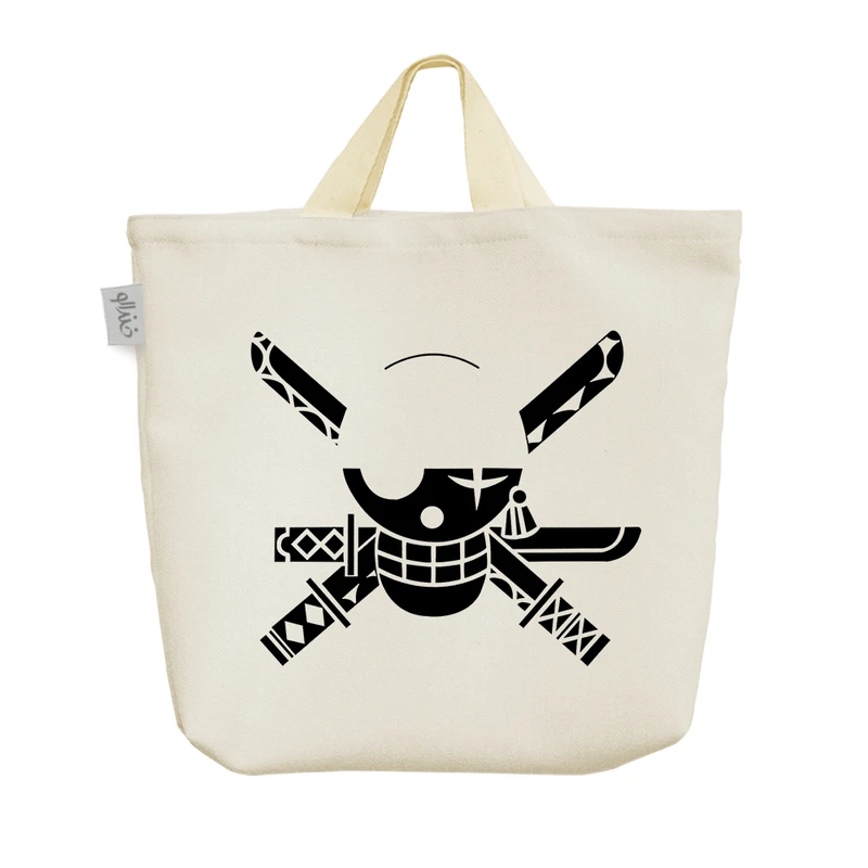 ساک خرید خندالو مدل علامت زورو انیمه وان پیس کد 1040