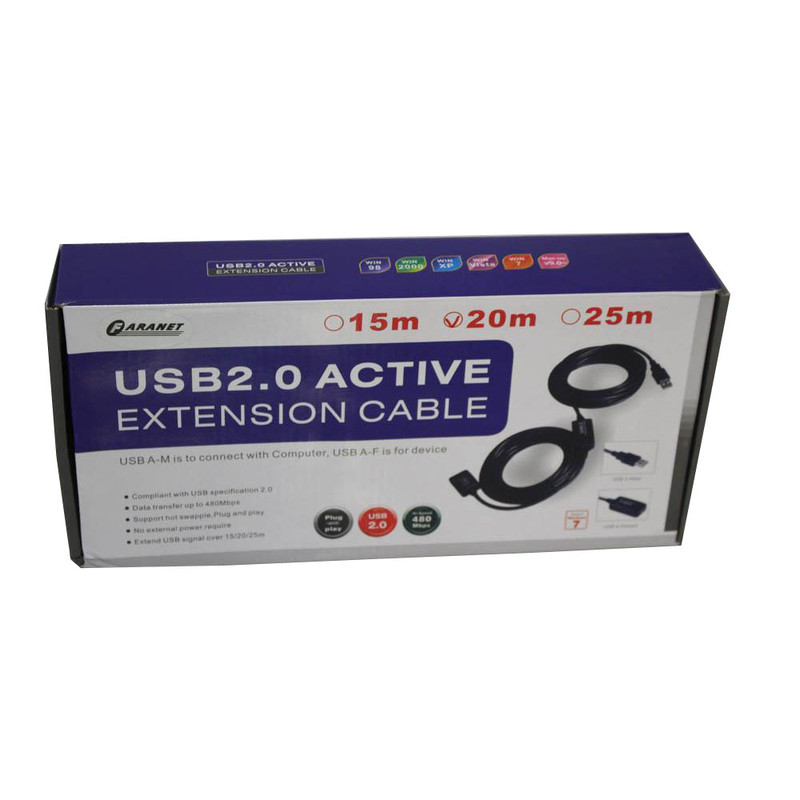 کابل افزایش طول USB 2.0 فرانت مدل FN-U2CF150 طول 15 متر