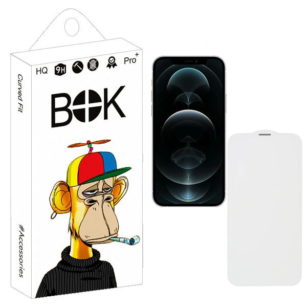 محافظ صفحه نمایش بوک طرح بی حاشیه مدل Sound Mesh مناسب برای گوشی موبایل اپل iPhone 12 pro