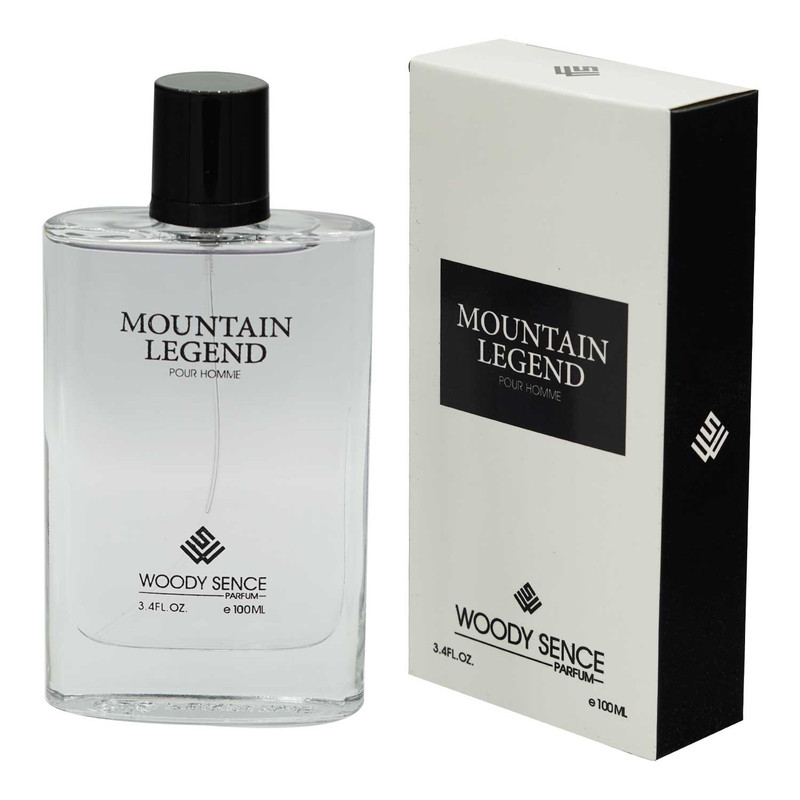 ادو پرفیوم مردانه وودی سنس مدل MOUNTAIN LEGEND با رایحه شیرین و خنک حجم 100 میلی لیتر