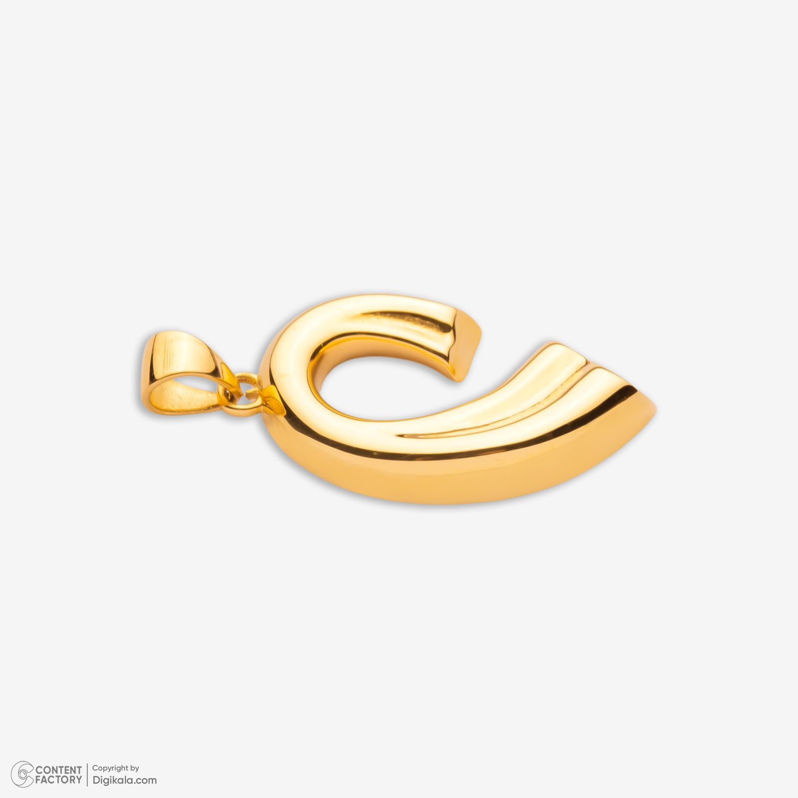 آویز گردنبند طلا 18 عیار زنانه گلدم طرح ساده کد PE145004 -  - 5