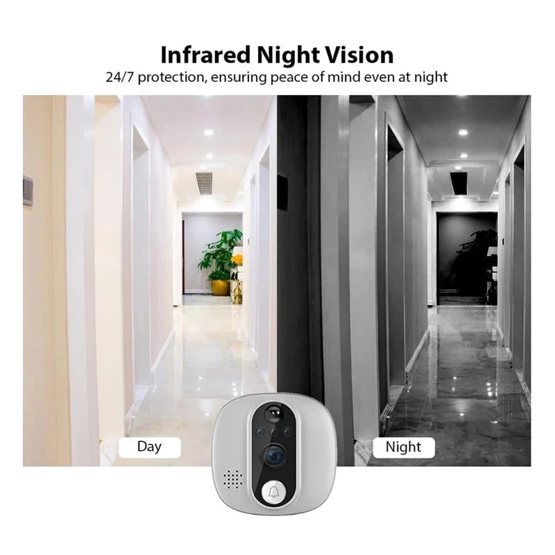 عکس شماره 4 : چشمی دیجیتال درب مدل tuya wifi 2.4 ghz