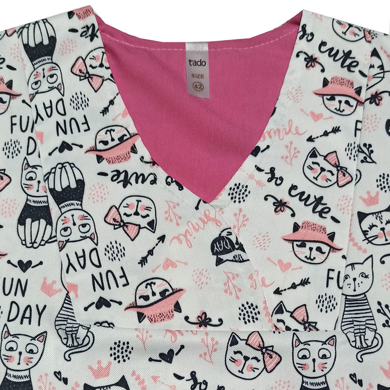 ست کلاه و روپوش پزشکی زنانه تادو مدل RO1908