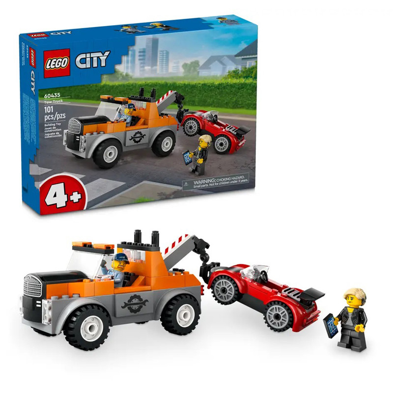 لگو 101 تکه سری سیتی مدل Tow Truck and Sports Car Repair کد 60435