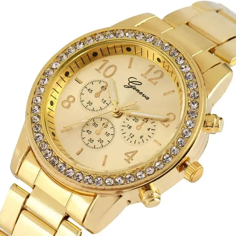 ساعت مچی عقربه ای زنانه مدل دورنگین 01