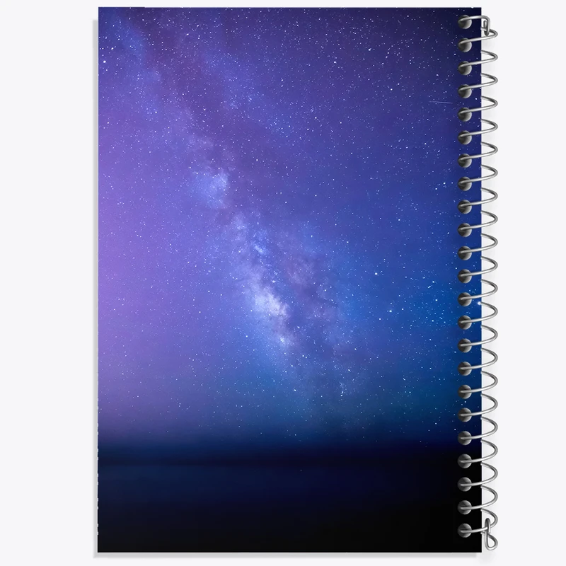 دفتر مشق 50 برگ خندالو طرح کهکشان (galaxy) کد F6038